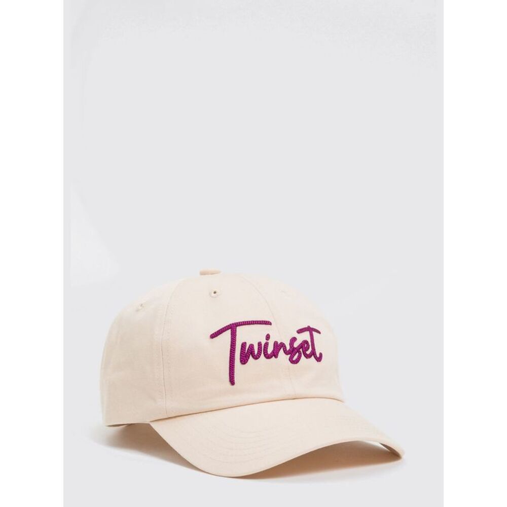 Twinset Women Cotton Hat With Embroidered Logo Twinset